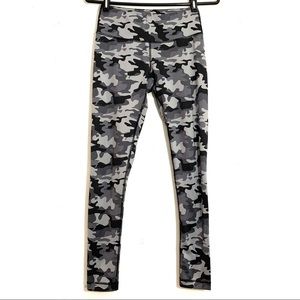 90’ degree Camo workout athletic leggings high waist full length black grey  XS